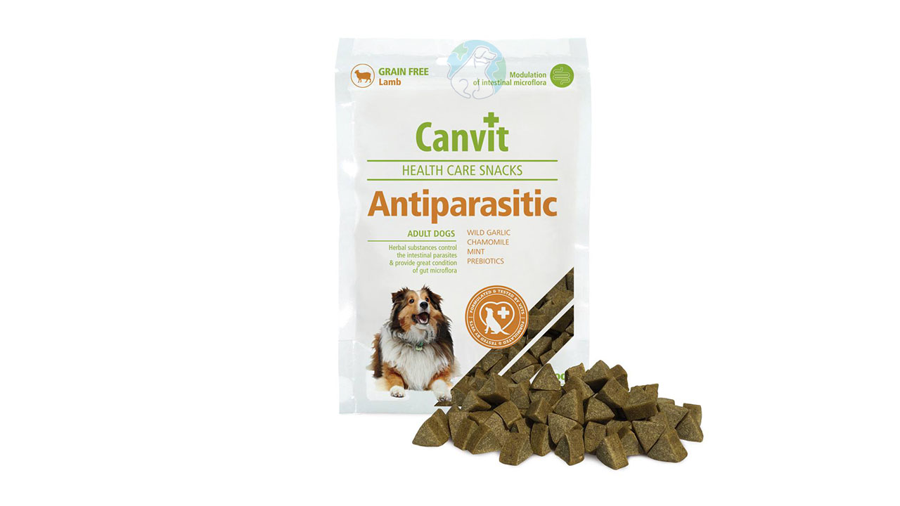 تشویقی ضدانگل سگ تا 10کیلو با طعم بره 200گرمی Canvit